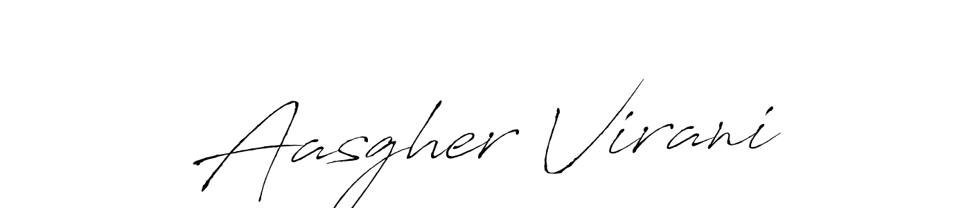 You can use this online signature creator to create a handwritten signature for the name Aasgher Virani. This is the best online autograph maker. Aasgher Virani signature style 6 images and pictures png