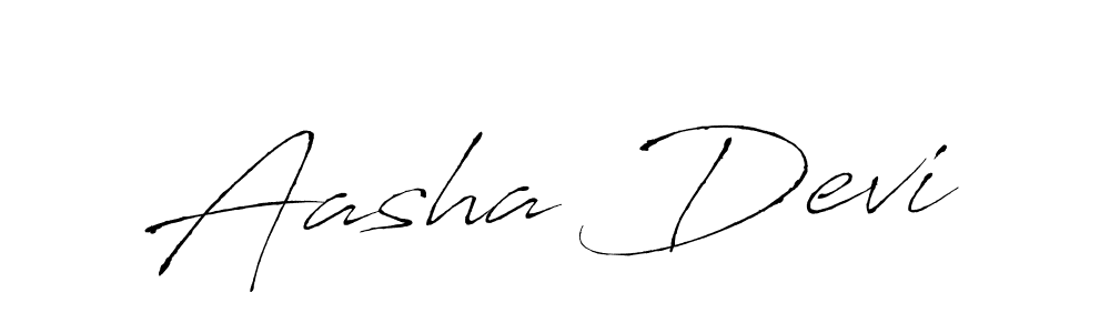 Design your own signature with our free online signature maker. With this signature software, you can create a handwritten (Antro_Vectra) signature for name Aasha Devi. Aasha Devi signature style 6 images and pictures png