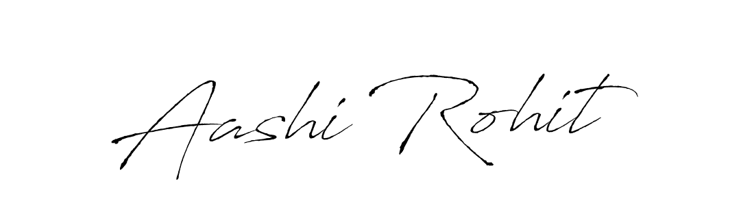 Design your own signature with our free online signature maker. With this signature software, you can create a handwritten (Antro_Vectra) signature for name Aashi Rohit. Aashi Rohit signature style 6 images and pictures png