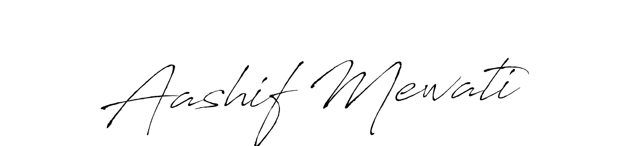 How to make Aashif Mewati signature? Antro_Vectra is a professional autograph style. Create handwritten signature for Aashif Mewati name. Aashif Mewati signature style 6 images and pictures png