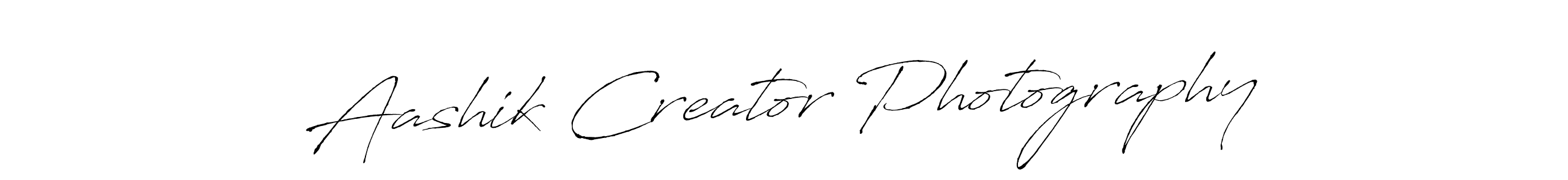 How to make Aashik Creator Photography name signature. Use Antro_Vectra style for creating short signs online. This is the latest handwritten sign. Aashik Creator Photography signature style 6 images and pictures png