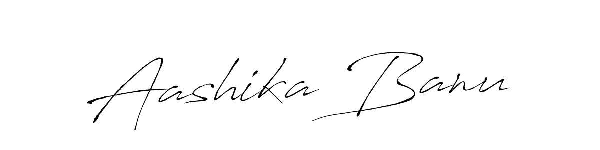 Create a beautiful signature design for name Aashika Banu. With this signature (Antro_Vectra) fonts, you can make a handwritten signature for free. Aashika Banu signature style 6 images and pictures png