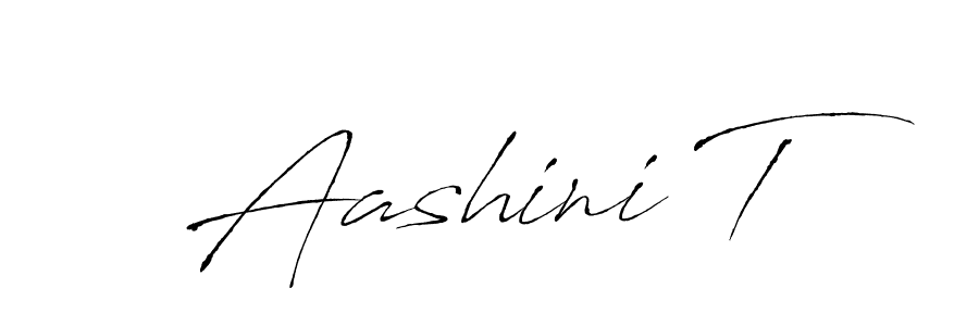 How to make Aashini T signature? Antro_Vectra is a professional autograph style. Create handwritten signature for Aashini T name. Aashini T signature style 6 images and pictures png