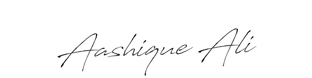 Also we have Aashique Ali name is the best signature style. Create professional handwritten signature collection using Antro_Vectra autograph style. Aashique Ali signature style 6 images and pictures png