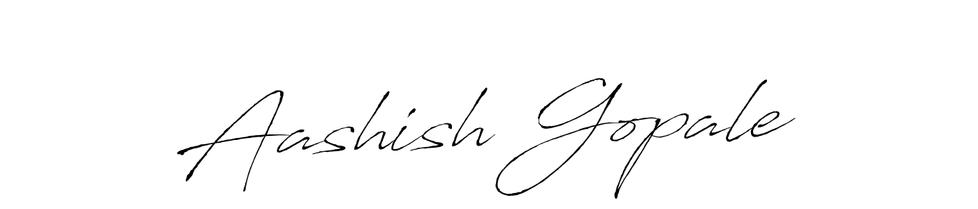 Aashish Gopale stylish signature style. Best Handwritten Sign (Antro_Vectra) for my name. Handwritten Signature Collection Ideas for my name Aashish Gopale. Aashish Gopale signature style 6 images and pictures png