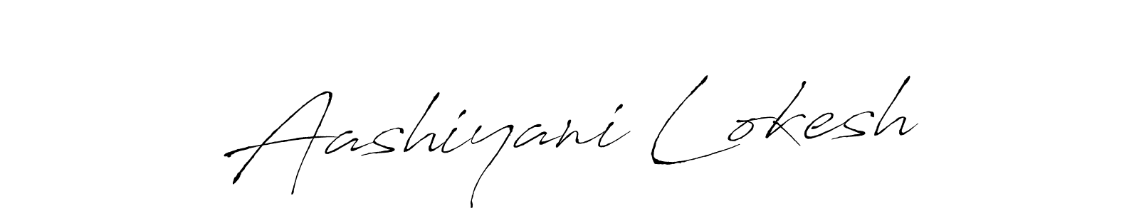 Aashiyani Lokesh stylish signature style. Best Handwritten Sign (Antro_Vectra) for my name. Handwritten Signature Collection Ideas for my name Aashiyani Lokesh. Aashiyani Lokesh signature style 6 images and pictures png