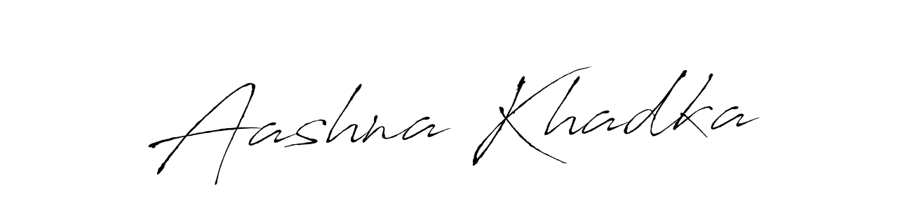 Make a beautiful signature design for name Aashna Khadka. With this signature (Antro_Vectra) style, you can create a handwritten signature for free. Aashna Khadka signature style 6 images and pictures png