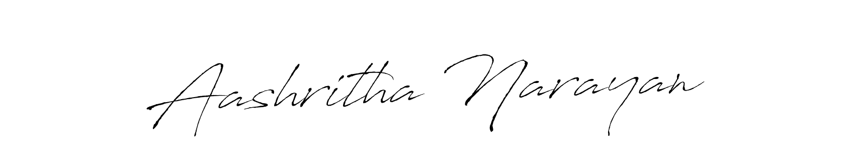 Antro_Vectra is a professional signature style that is perfect for those who want to add a touch of class to their signature. It is also a great choice for those who want to make their signature more unique. Get Aashritha Narayan name to fancy signature for free. Aashritha Narayan signature style 6 images and pictures png