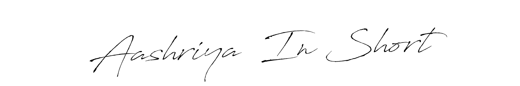Make a beautiful signature design for name Aashriya  In Short. With this signature (Antro_Vectra) style, you can create a handwritten signature for free. Aashriya  In Short signature style 6 images and pictures png