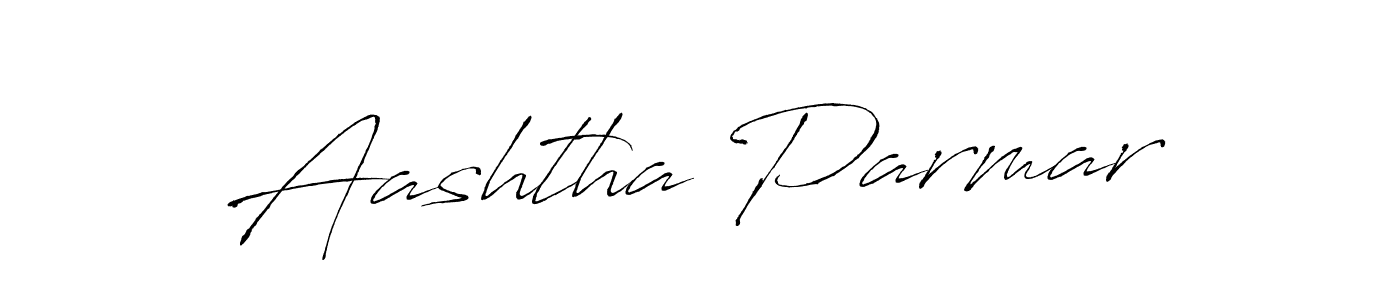 Create a beautiful signature design for name Aashtha Parmar. With this signature (Antro_Vectra) fonts, you can make a handwritten signature for free. Aashtha Parmar signature style 6 images and pictures png