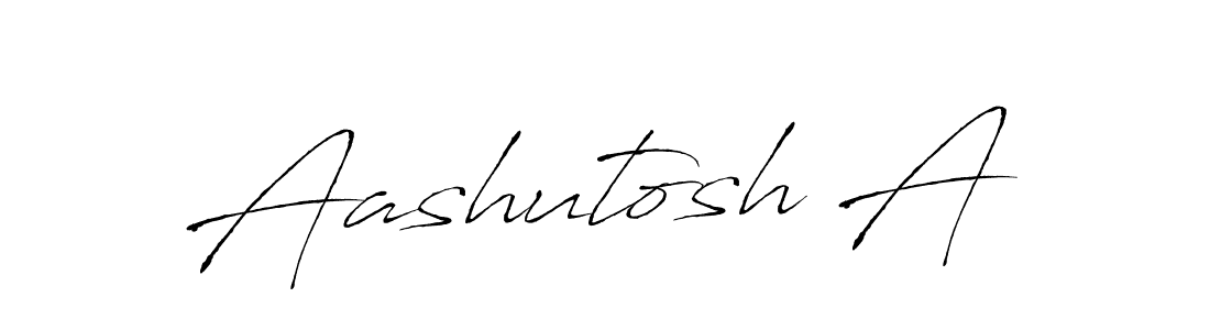 How to make Aashutosh A name signature. Use Antro_Vectra style for creating short signs online. This is the latest handwritten sign. Aashutosh A signature style 6 images and pictures png