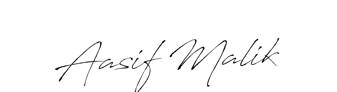 Aasif Malik stylish signature style. Best Handwritten Sign (Antro_Vectra) for my name. Handwritten Signature Collection Ideas for my name Aasif Malik. Aasif Malik signature style 6 images and pictures png