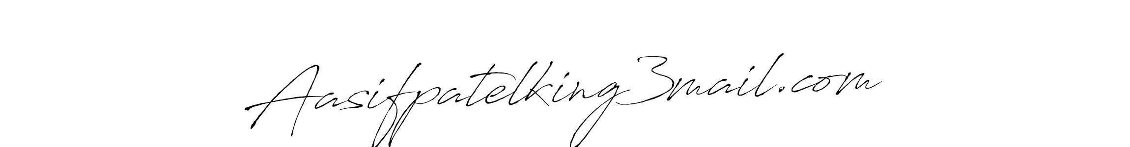 Design your own signature with our free online signature maker. With this signature software, you can create a handwritten (Antro_Vectra) signature for name Aasifpatelking3mail.com. Aasifpatelking3mail.com signature style 6 images and pictures png