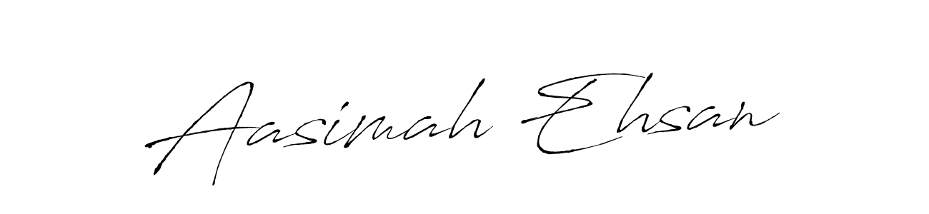 if you are searching for the best signature style for your name Aasimah Ehsan. so please give up your signature search. here we have designed multiple signature styles  using Antro_Vectra. Aasimah Ehsan signature style 6 images and pictures png