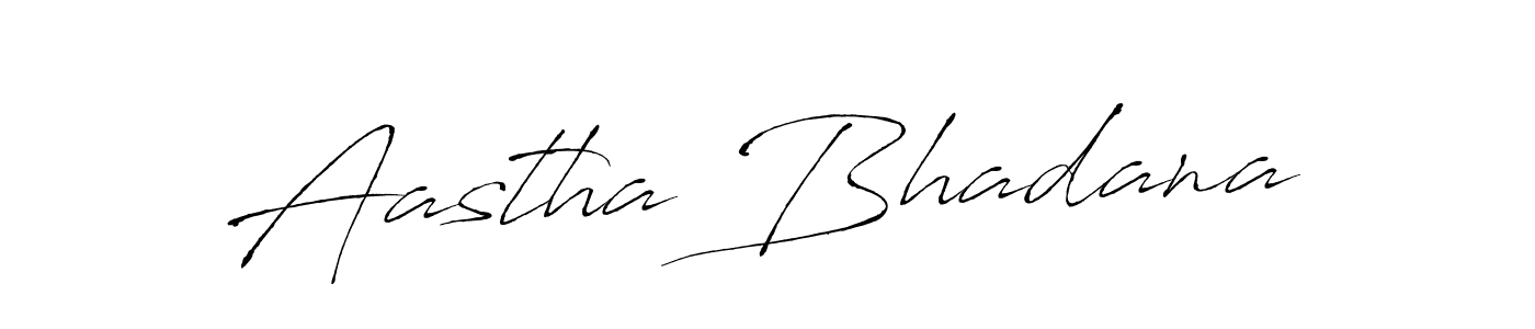 Design your own signature with our free online signature maker. With this signature software, you can create a handwritten (Antro_Vectra) signature for name Aastha Bhadana. Aastha Bhadana signature style 6 images and pictures png