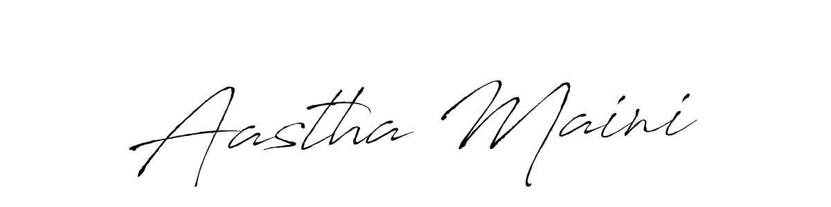 Also You can easily find your signature by using the search form. We will create Aastha Maini name handwritten signature images for you free of cost using Antro_Vectra sign style. Aastha Maini signature style 6 images and pictures png