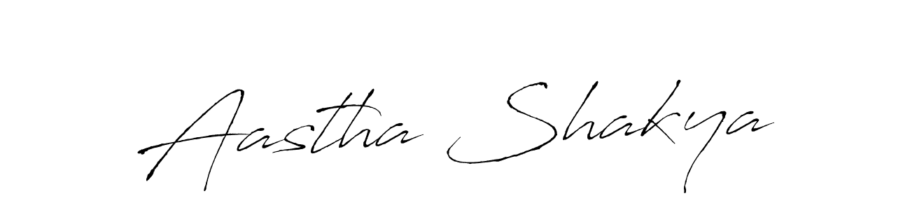 Design your own signature with our free online signature maker. With this signature software, you can create a handwritten (Antro_Vectra) signature for name Aastha Shakya. Aastha Shakya signature style 6 images and pictures png