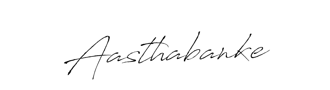Create a beautiful signature design for name Aasthabanke. With this signature (Antro_Vectra) fonts, you can make a handwritten signature for free. Aasthabanke signature style 6 images and pictures png