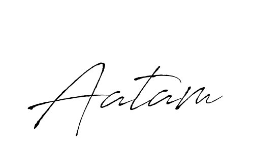 Also we have Aatam name is the best signature style. Create professional handwritten signature collection using Antro_Vectra autograph style. Aatam signature style 6 images and pictures png