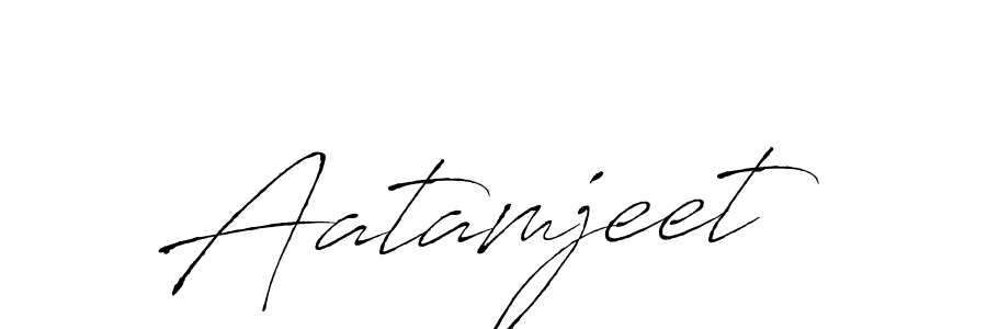 Create a beautiful signature design for name Aatamjeet. With this signature (Antro_Vectra) fonts, you can make a handwritten signature for free. Aatamjeet signature style 6 images and pictures png