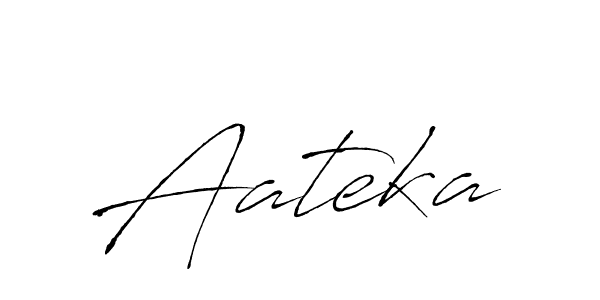 How to make Aateka name signature. Use Antro_Vectra style for creating short signs online. This is the latest handwritten sign. Aateka signature style 6 images and pictures png