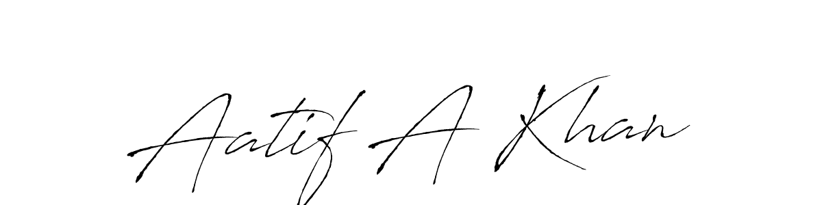 Also You can easily find your signature by using the search form. We will create Aatif A Khan name handwritten signature images for you free of cost using Antro_Vectra sign style. Aatif A Khan signature style 6 images and pictures png