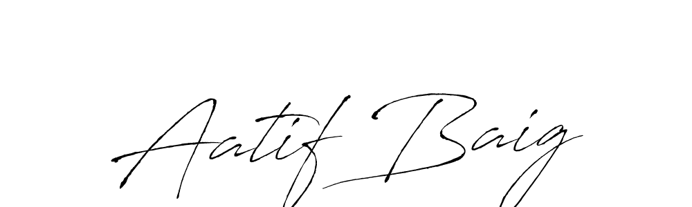 Also we have Aatif Baig name is the best signature style. Create professional handwritten signature collection using Antro_Vectra autograph style. Aatif Baig signature style 6 images and pictures png