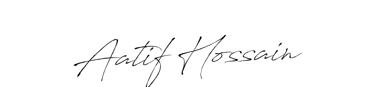 Aatif Hossain stylish signature style. Best Handwritten Sign (Antro_Vectra) for my name. Handwritten Signature Collection Ideas for my name Aatif Hossain. Aatif Hossain signature style 6 images and pictures png