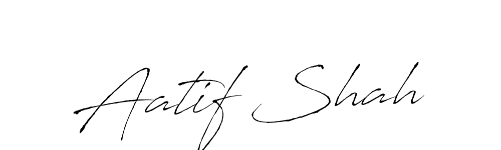 This is the best signature style for the Aatif Shah name. Also you like these signature font (Antro_Vectra). Mix name signature. Aatif Shah signature style 6 images and pictures png