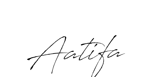 How to make Aatifa name signature. Use Antro_Vectra style for creating short signs online. This is the latest handwritten sign. Aatifa signature style 6 images and pictures png