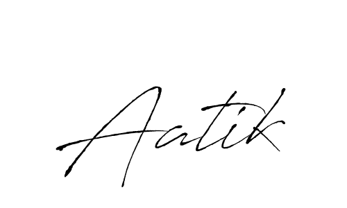 How to make Aatik signature? Antro_Vectra is a professional autograph style. Create handwritten signature for Aatik name. Aatik signature style 6 images and pictures png