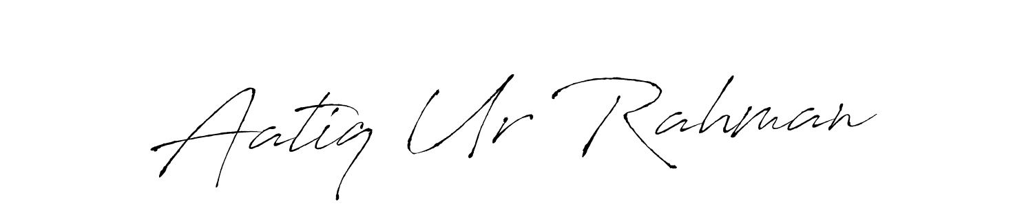 Create a beautiful signature design for name Aatiq Ur Rahman. With this signature (Antro_Vectra) fonts, you can make a handwritten signature for free. Aatiq Ur Rahman signature style 6 images and pictures png