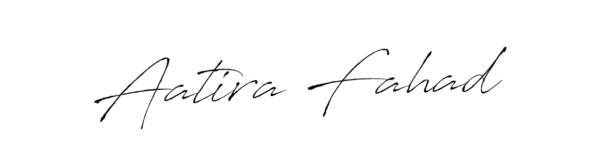 Aatira Fahad stylish signature style. Best Handwritten Sign (Antro_Vectra) for my name. Handwritten Signature Collection Ideas for my name Aatira Fahad. Aatira Fahad signature style 6 images and pictures png
