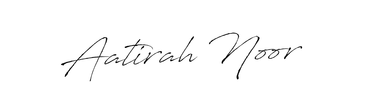 Design your own signature with our free online signature maker. With this signature software, you can create a handwritten (Antro_Vectra) signature for name Aatirah Noor. Aatirah Noor signature style 6 images and pictures png