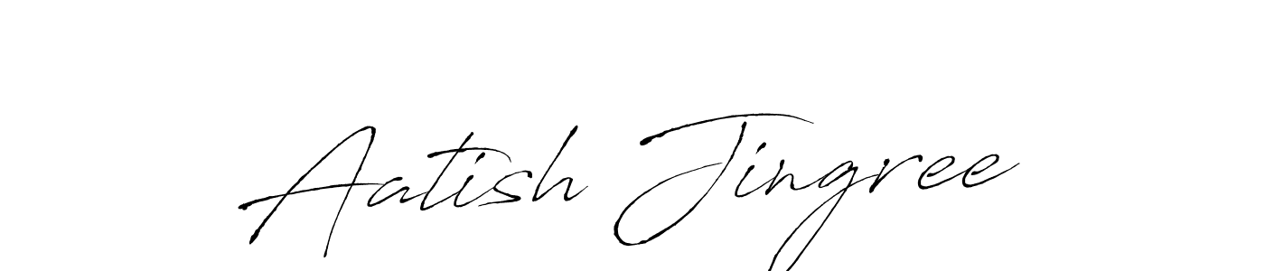 Design your own signature with our free online signature maker. With this signature software, you can create a handwritten (Antro_Vectra) signature for name Aatish Jingree. Aatish Jingree signature style 6 images and pictures png