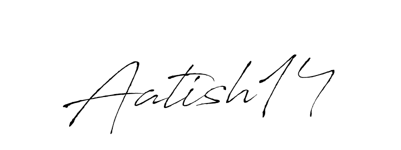 Aatish14 stylish signature style. Best Handwritten Sign (Antro_Vectra) for my name. Handwritten Signature Collection Ideas for my name Aatish14. Aatish14 signature style 6 images and pictures png