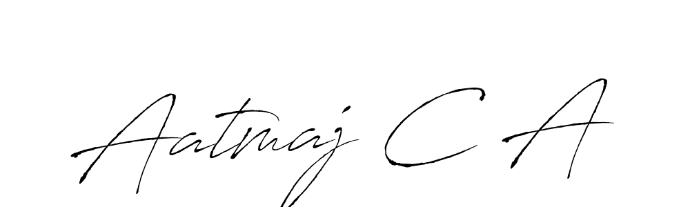 Make a beautiful signature design for name Aatmaj C A. With this signature (Antro_Vectra) style, you can create a handwritten signature for free. Aatmaj C A signature style 6 images and pictures png