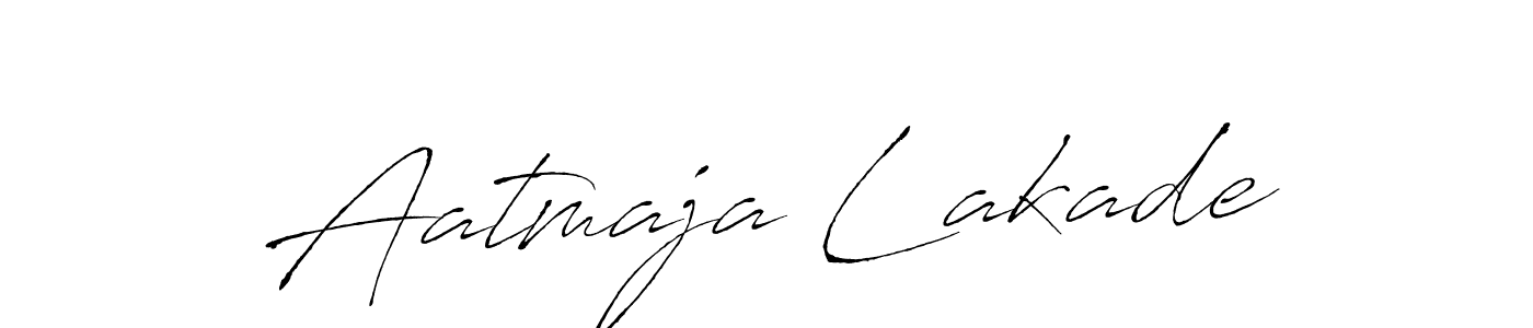 How to make Aatmaja Lakade signature? Antro_Vectra is a professional autograph style. Create handwritten signature for Aatmaja Lakade name. Aatmaja Lakade signature style 6 images and pictures png