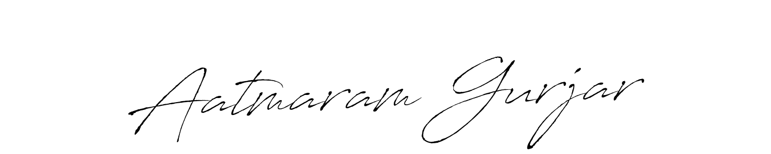 How to make Aatmaram Gurjar name signature. Use Antro_Vectra style for creating short signs online. This is the latest handwritten sign. Aatmaram Gurjar signature style 6 images and pictures png