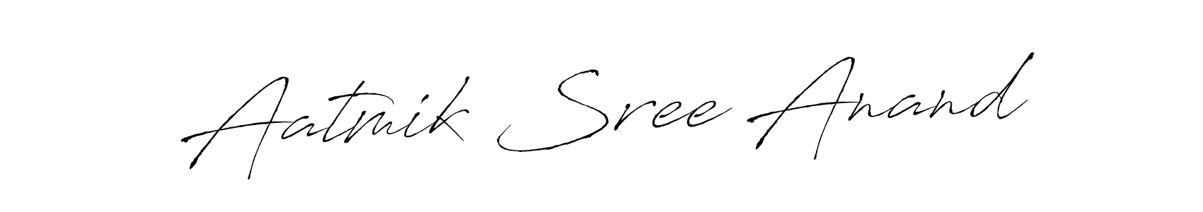 This is the best signature style for the Aatmik Sree Anand name. Also you like these signature font (Antro_Vectra). Mix name signature. Aatmik Sree Anand signature style 6 images and pictures png
