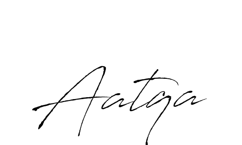 Make a beautiful signature design for name Aatqa. With this signature (Antro_Vectra) style, you can create a handwritten signature for free. Aatqa signature style 6 images and pictures png