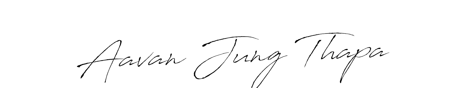 It looks lik you need a new signature style for name Aavan Jung Thapa. Design unique handwritten (Antro_Vectra) signature with our free signature maker in just a few clicks. Aavan Jung Thapa signature style 6 images and pictures png