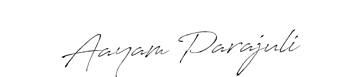 Create a beautiful signature design for name Aayam Parajuli. With this signature (Antro_Vectra) fonts, you can make a handwritten signature for free. Aayam Parajuli signature style 6 images and pictures png