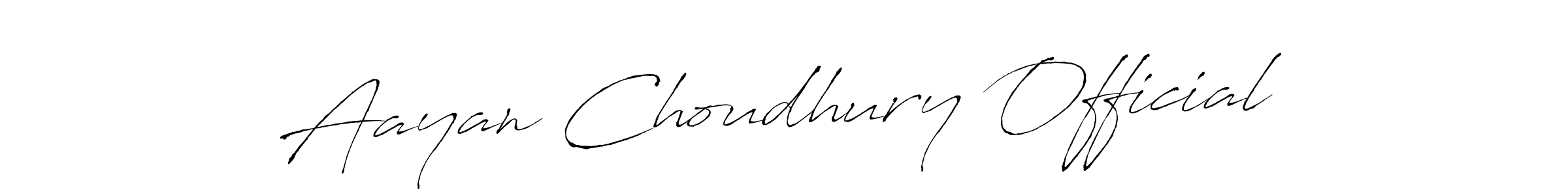 It looks lik you need a new signature style for name Aayan Choudhury Official. Design unique handwritten (Antro_Vectra) signature with our free signature maker in just a few clicks. Aayan Choudhury Official signature style 6 images and pictures png