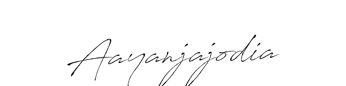 Make a beautiful signature design for name Aayanjajodia. With this signature (Antro_Vectra) style, you can create a handwritten signature for free. Aayanjajodia signature style 6 images and pictures png
