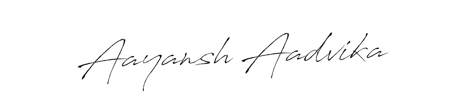 Aayansh Aadvika stylish signature style. Best Handwritten Sign (Antro_Vectra) for my name. Handwritten Signature Collection Ideas for my name Aayansh Aadvika. Aayansh Aadvika signature style 6 images and pictures png