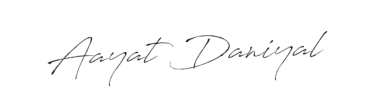 You can use this online signature creator to create a handwritten signature for the name Aayat Daniyal. This is the best online autograph maker. Aayat Daniyal signature style 6 images and pictures png