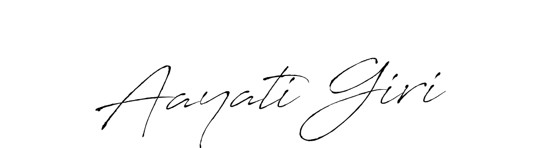 Also we have Aayati Giri name is the best signature style. Create professional handwritten signature collection using Antro_Vectra autograph style. Aayati Giri signature style 6 images and pictures png