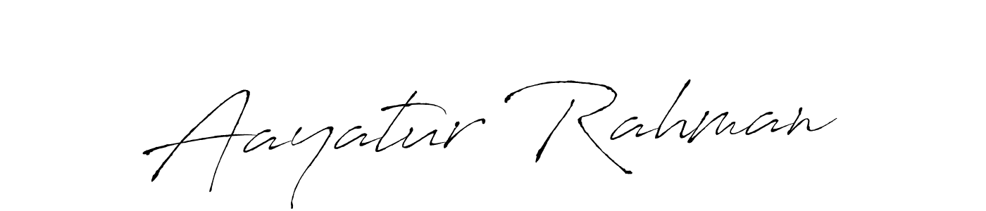 Aayatur Rahman stylish signature style. Best Handwritten Sign (Antro_Vectra) for my name. Handwritten Signature Collection Ideas for my name Aayatur Rahman. Aayatur Rahman signature style 6 images and pictures png