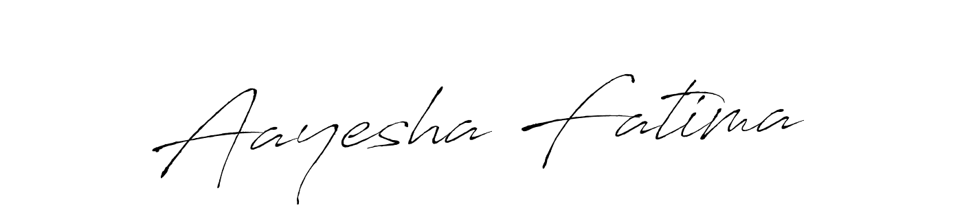 Make a beautiful signature design for name Aayesha Fatima. With this signature (Antro_Vectra) style, you can create a handwritten signature for free. Aayesha Fatima signature style 6 images and pictures png